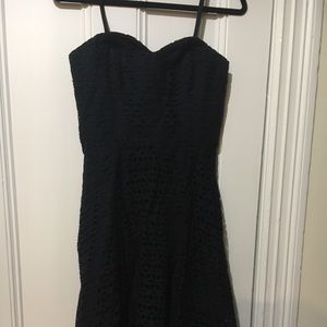Strapless Eyelet Dress